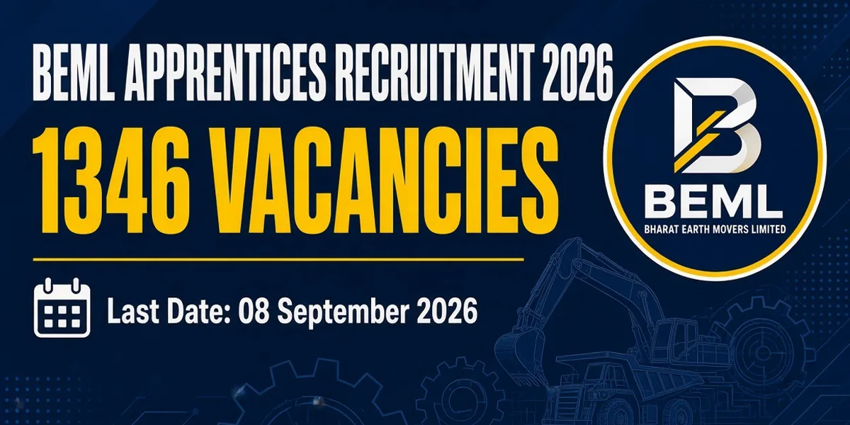 BEML Apprentices Recruitment 2026 - Apply Online